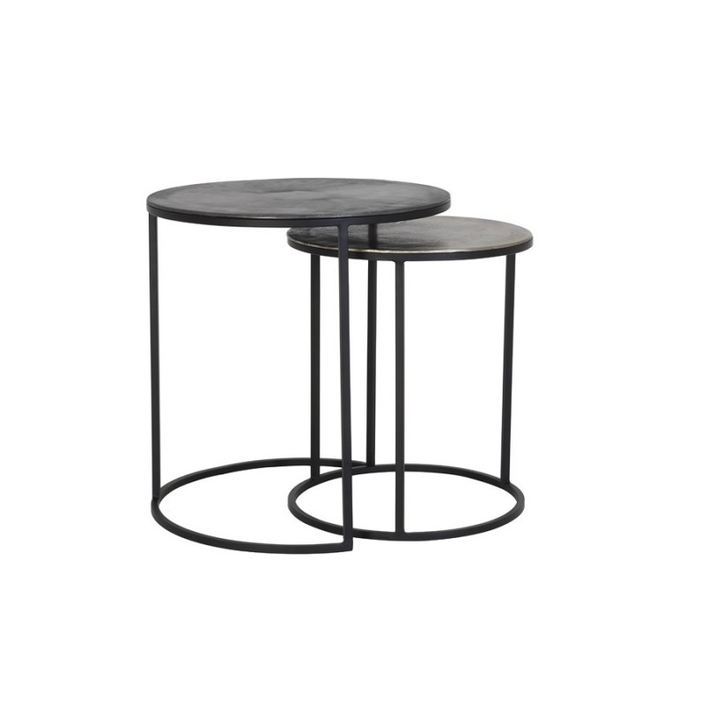 SIDETABLE GOA RAW LEAD AND ANTIQUE - CAFE, SIDETABLES SIDETABLE GOA RAW LEAD AND ANTIQUE - CAFE, SIDETABLES